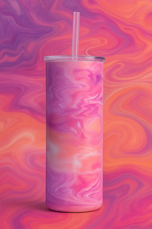 Mica Ink drop Tumbler 20oz skinny